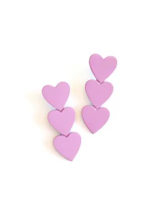 Matte Pink Heart Earrings | Gap (US)