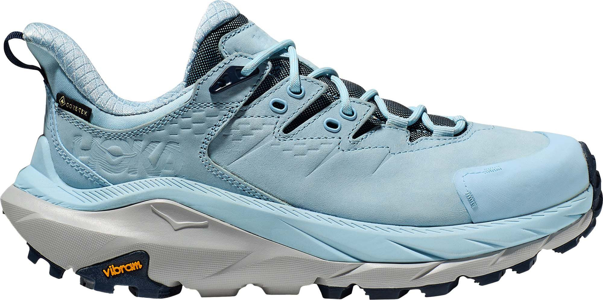 HOKA Women's Kaha 2 Low GTX Waterproof Hiking Shoes, Size 9.5, Light Blue | Dick's Sporting Goods