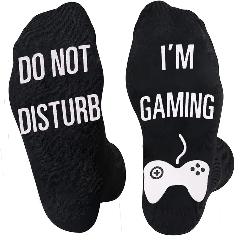 NDLBS Funny Christmas Gifts Novelty Gaming Socks Christmas Stocking Stuffers for Men Teens Boys K... | Amazon (US)