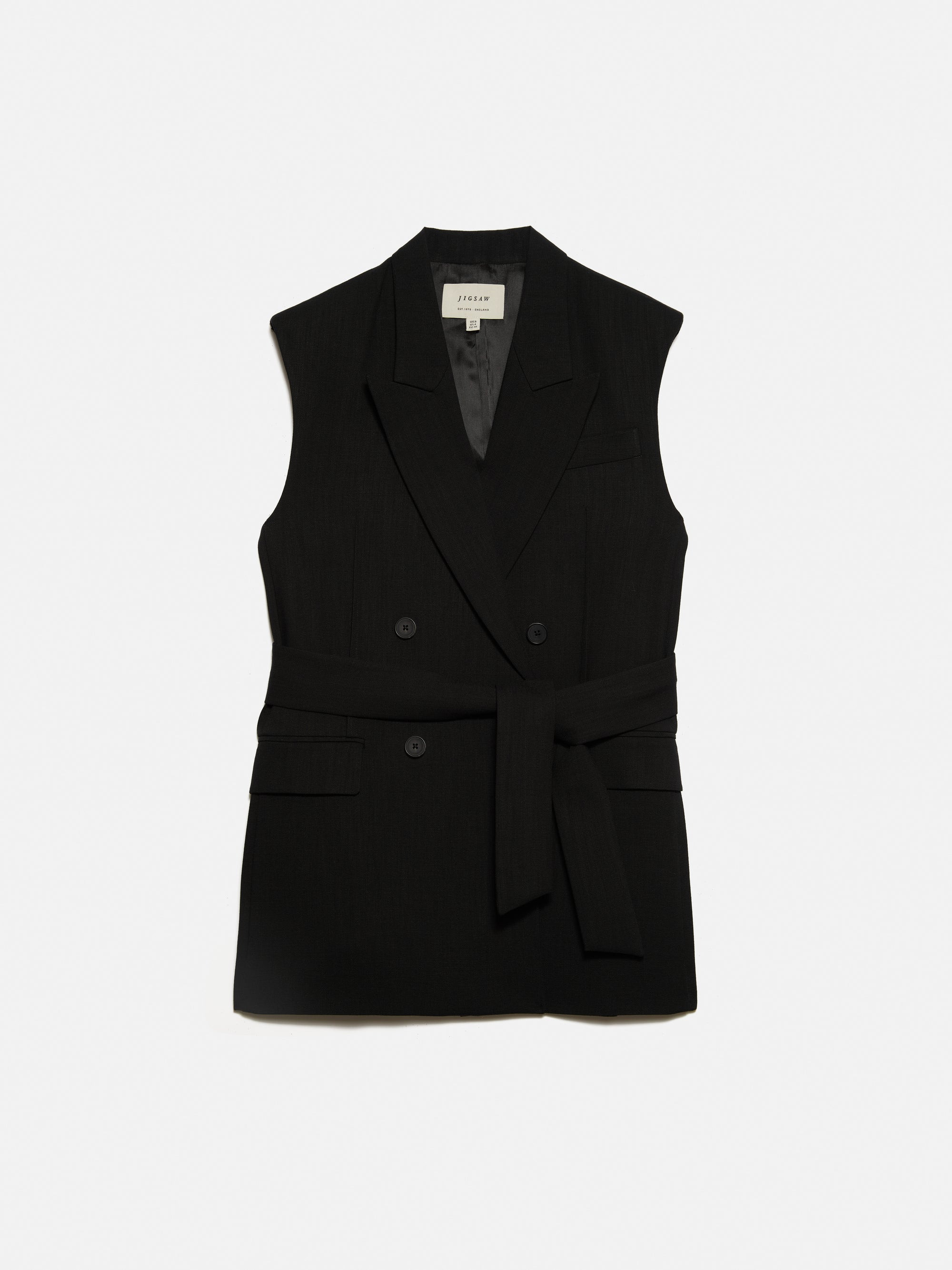 Hopsack Tatton Waistcoat | Jigsaw (UK)