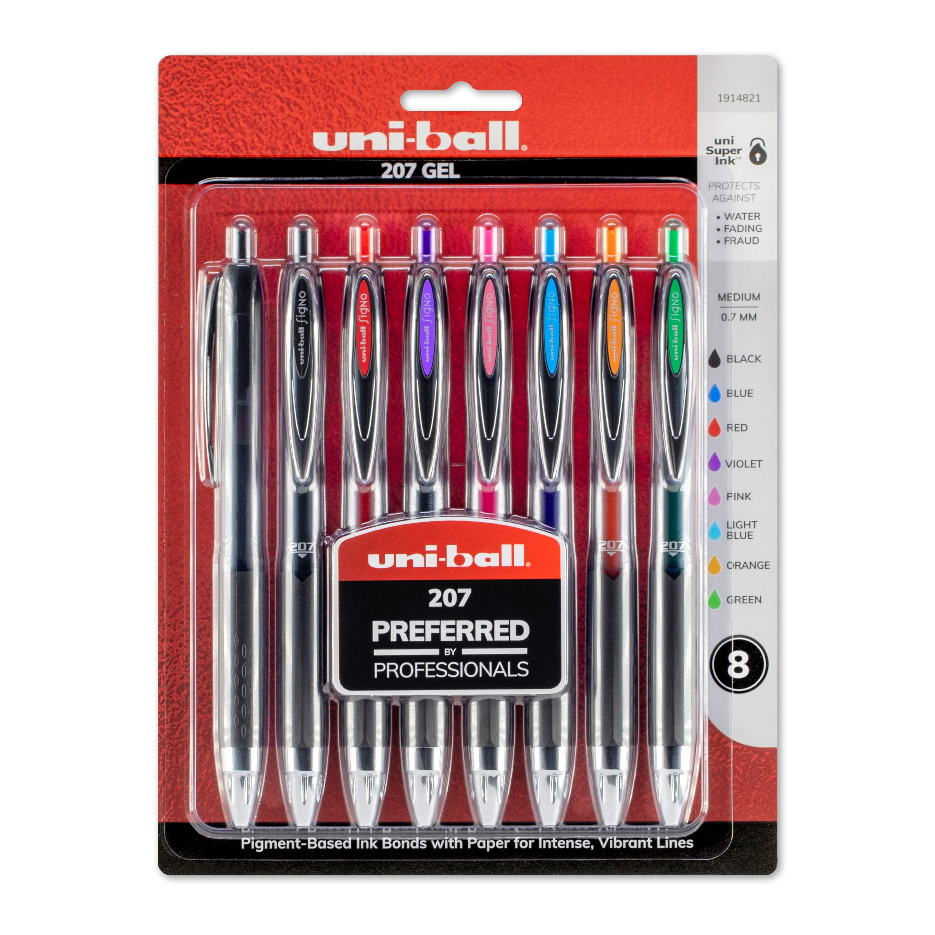 uni-ball 207 Retractable Gel Pens Medium Point Assorted Ink 612883 - Walmart.com | Walmart (US)