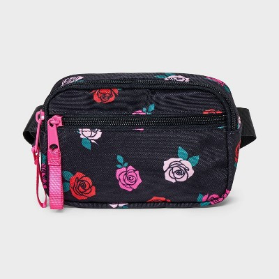 Girls' Rose Print Crossbody Bag - Cat & Jack™ Black | Target