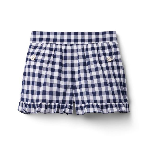 Gingham Ruffle Hem Short | Janie and Jack
