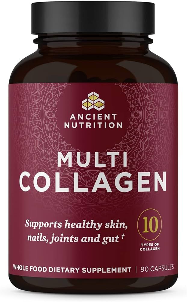 Ancient Nutrition Collagen Peptides Pills, Hydrolyzed Multi Collagen Supplement, Types I, II, II,... | Amazon (US)
