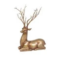 Holiday Time Gold Sitting Deer Christmas Tabletop Decoration, 13 inch | Walmart (US)