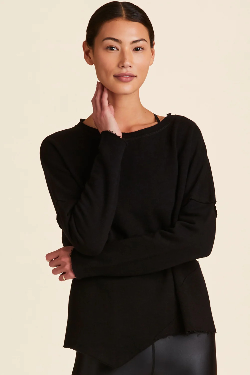 Exhale Sweatshirt - Oversized Black Sweatshirt | Alala | Alala