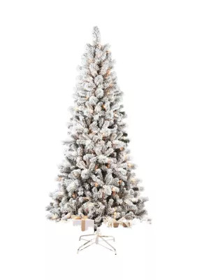 Joyland 7.5' Pre Lit Flocked Christmas Tree | Belk