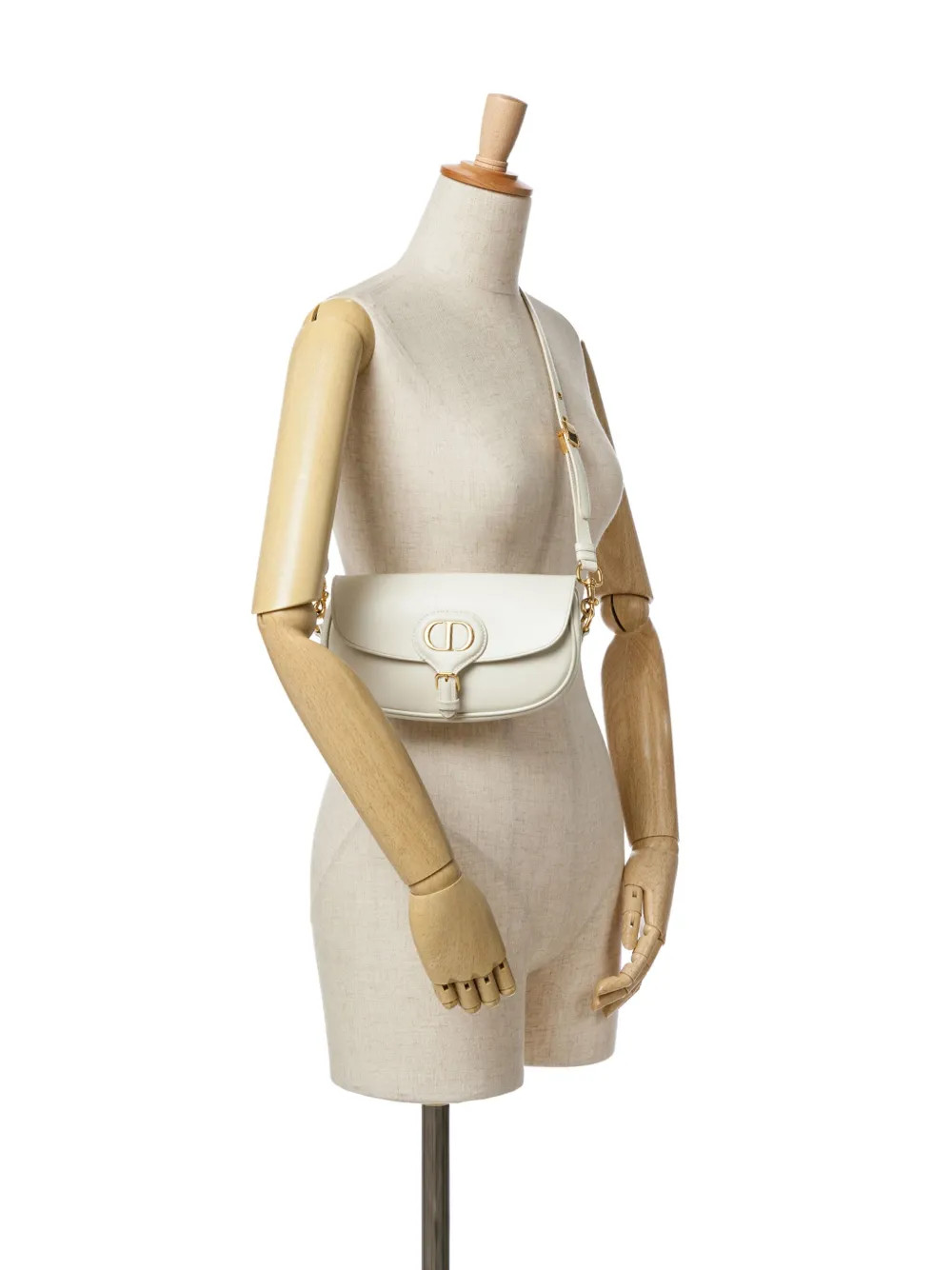 Christian Dior Pre-Owned 2021-2024 Leather East West Bobby Crossbody Bag | White | FARFETCH | Farfetch Global