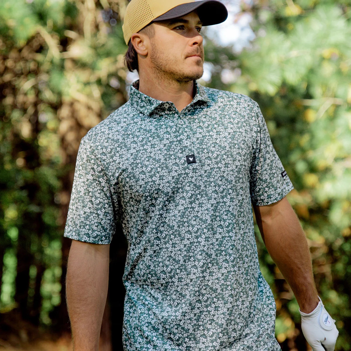 Green Micro Floral | Bad Birdie Golf