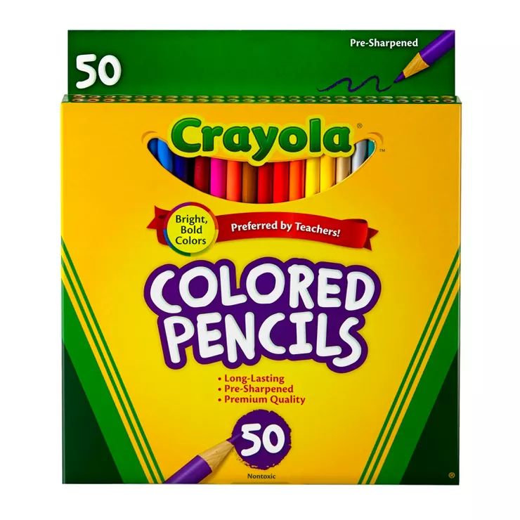 Crayola 50ct Colored Pencils Assorted Colors | Target
