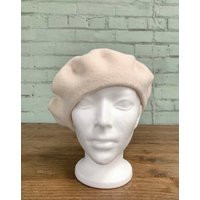 Vintage 1960S Cream Wool Beret/60S Basque Retro Mod Knit Winter Hat | Etsy (CAD)