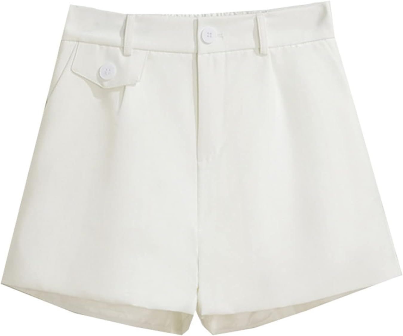 Jegsnoe Women Summer High Waist Casual Shorts Elastic Waist Loose Short Pants | Amazon (US)