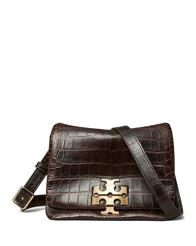 Tory Burch Kira Soft Croc Leather Shoulder Bag | Bloomingdale's (US)