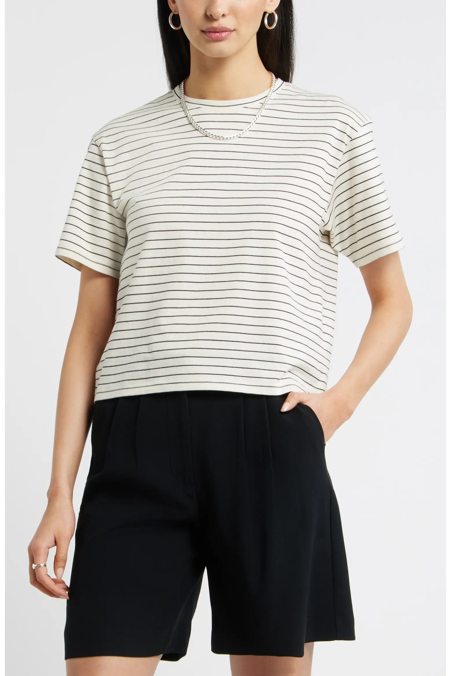 Nordstrom Relaxed Fit Pima Cotton Crewneck T-Shirt (Women) | Nordstrom | Nordstrom