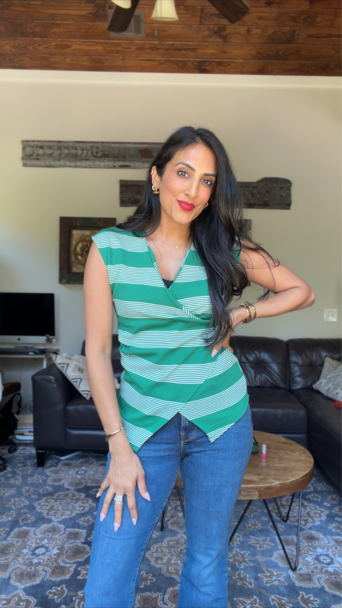 The cutest top from anthropology. Great structured fabric and bright color. ￼

#LTKOver40 #LTKootd #LTKmomlife
