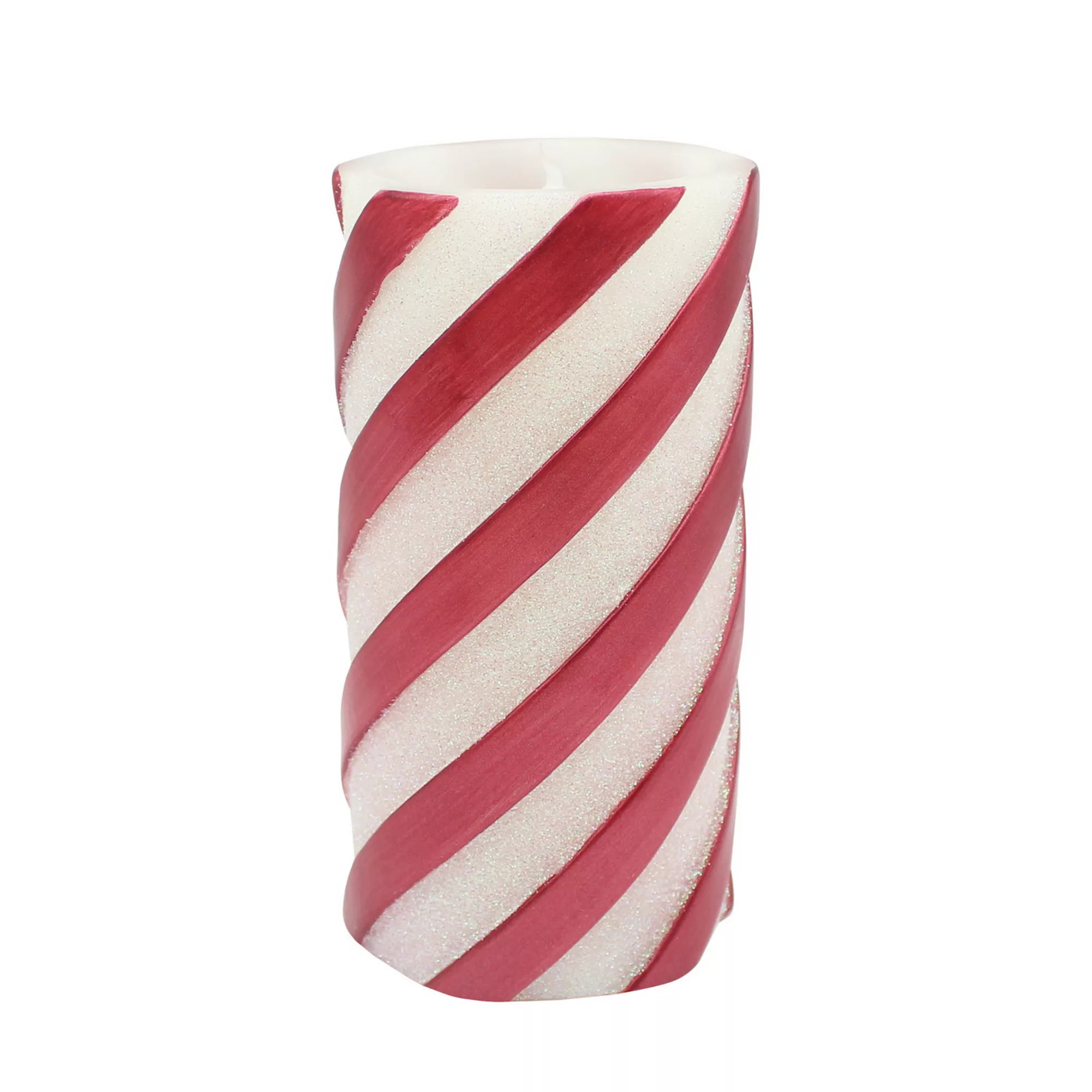 St. Nicholas Square® Large Candy Cane Striped LED Candle | Kohl's