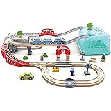 Hape City Railway and Train Bucket Set Toy with Hoisting Magnetic Crane for Trains, Trucks, and Carg | Amazon (US)