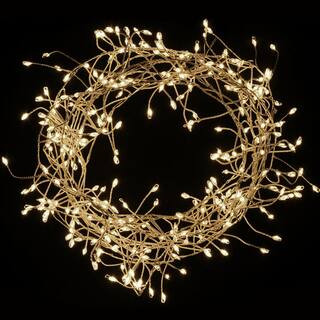 LUMABASE 300-Lights LED Warm White Electric Firecracker Fairy String Lights 58301 - The Home Depo... | The Home Depot