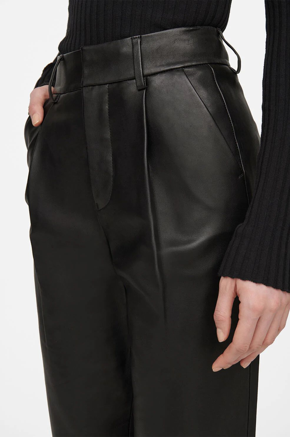 Becky Leather Trouser | Anine Bing