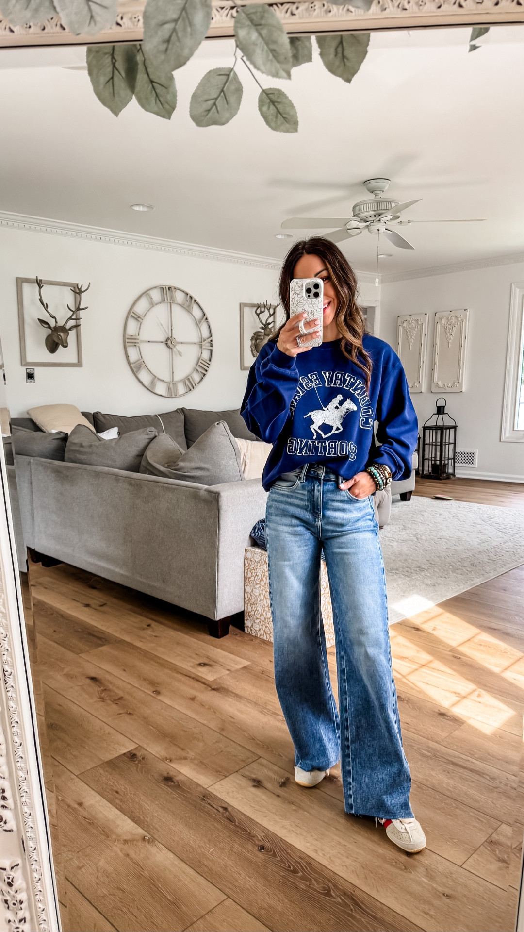 Small graphic sweatshirt. Jeans 25. I cut them.

#LTKOver40 #LTKPetite