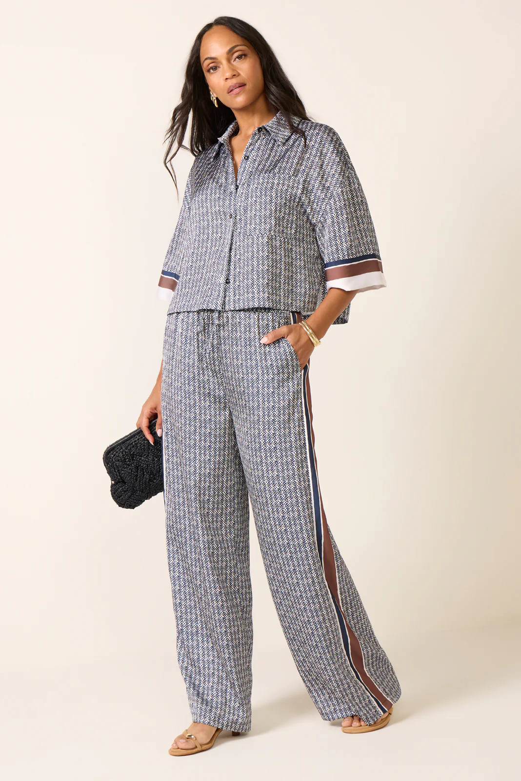 Printed Tala w Track Stripe | Evereve