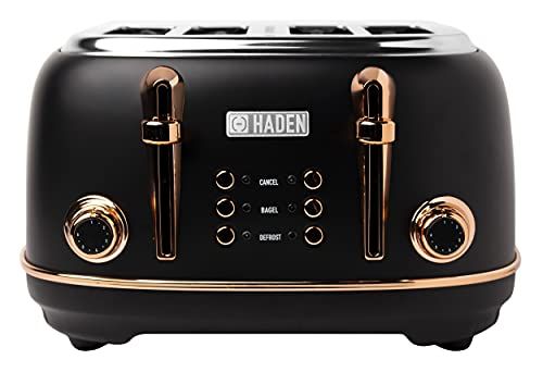 Amazon.com: Haden 75042 Heritage 4 Slice Toaster, Wide Slot with Removable Crumb Tray and Settings,  | Amazon (US)