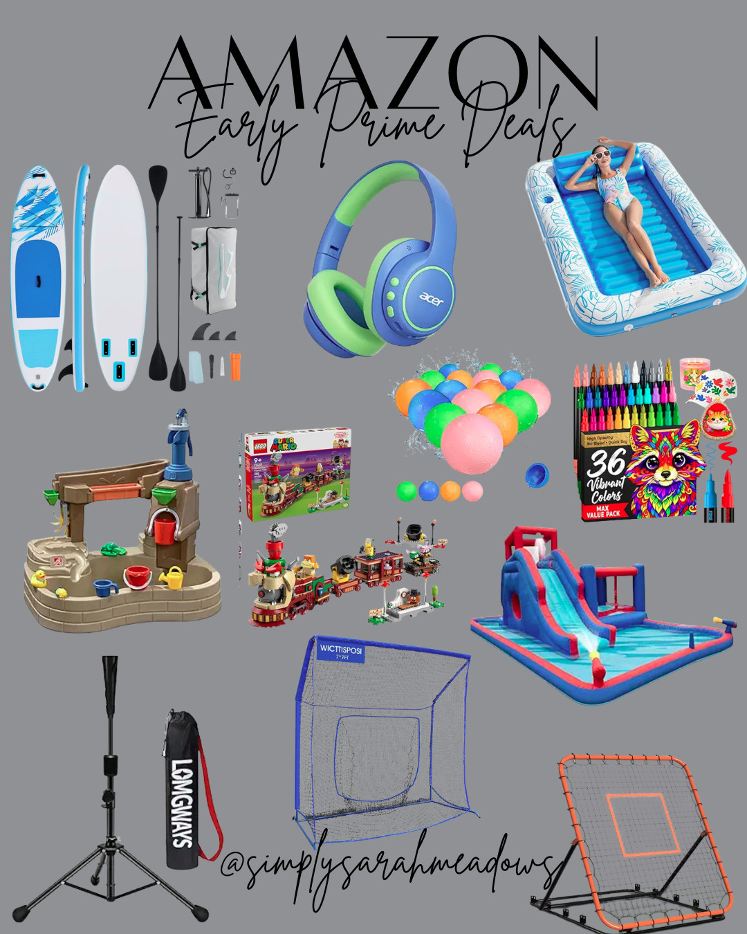 Summer fun is just around the corner! Explore these Amazon finds for the perfect outdoor activity. From water slides to baseball nets, there's something for everyone! Shop now @simplysarahmeadows #SummerFun #AmazonFinds #BaseballEssentials #BackyardFun #LTKSummer  

 