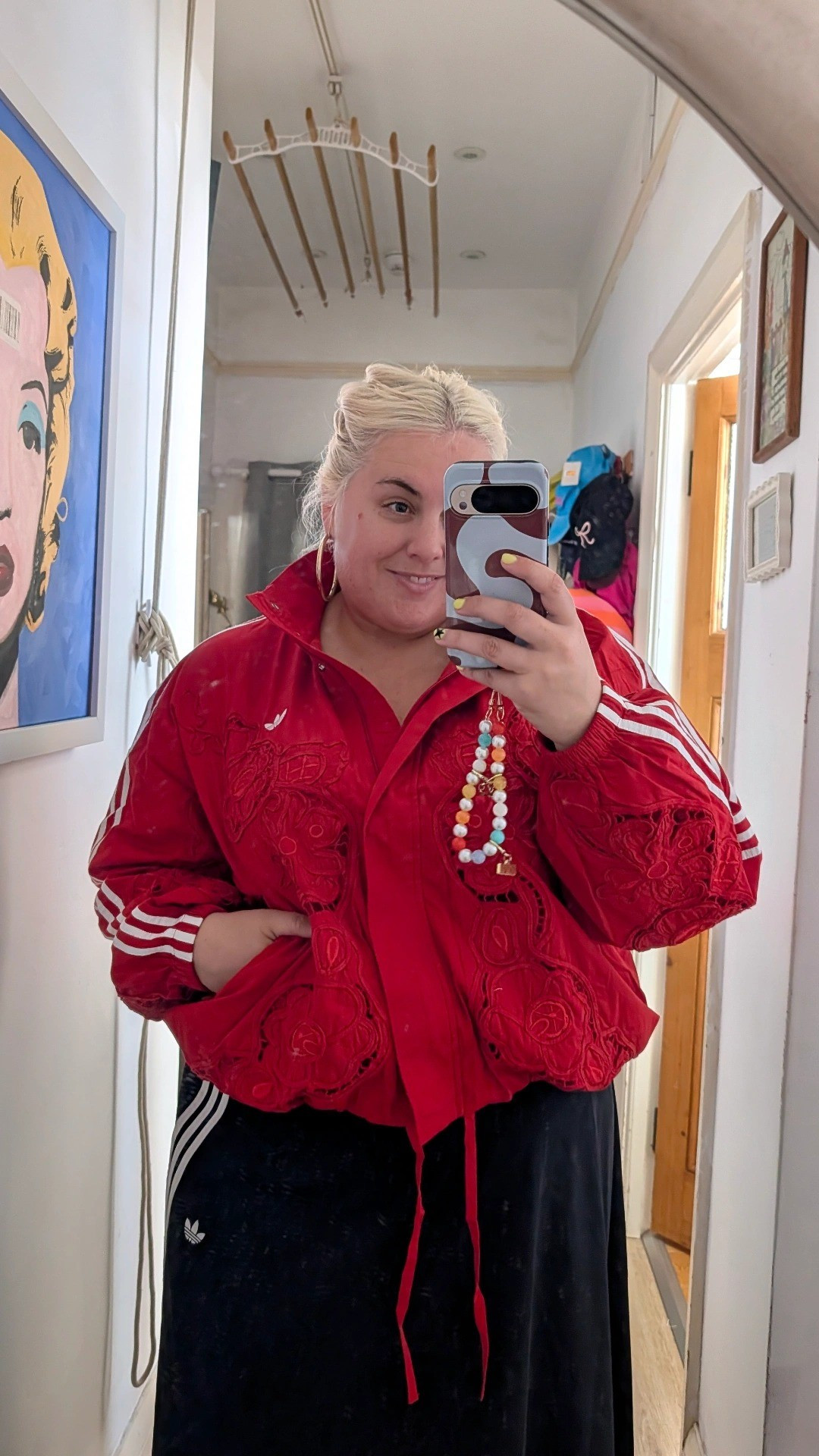 Love the classic arsenal red but with the funnel neck, 90s popper buttons, cut out texture design, up to size UK 26 and has matching shorts 

#LTKuk #LTKsummer #LTKplussize