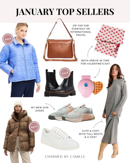 January top sellers 🩷

Heart mini waffle maker
Table runner
Sweater dress
Sneakers
Boots
Puffer jackets
Zip top tote 

#LTKSeasonal #LTKshoecrush #LTKMostLoved