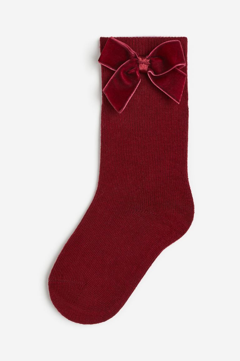 Bow-detail Knee Socks | H&M (US + CA)