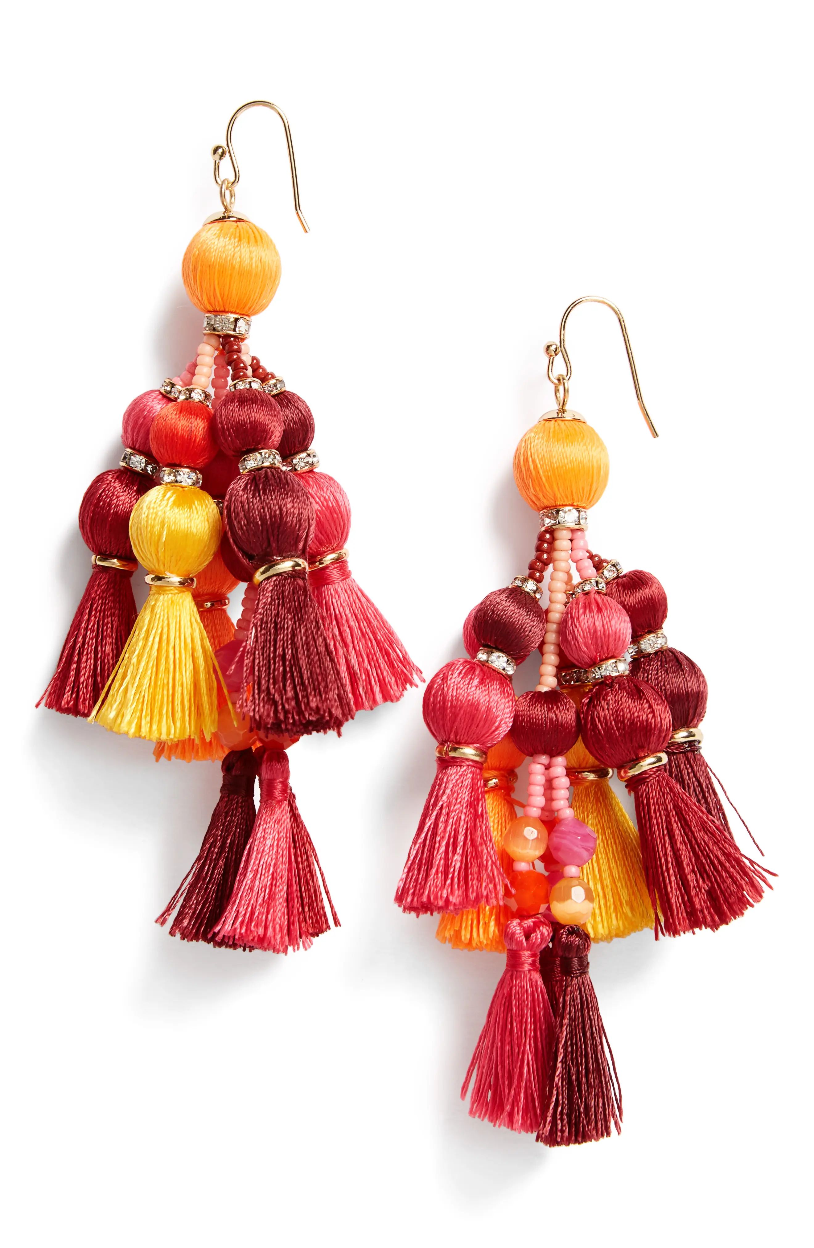 pretty pom tassel drop earrings | Nordstrom