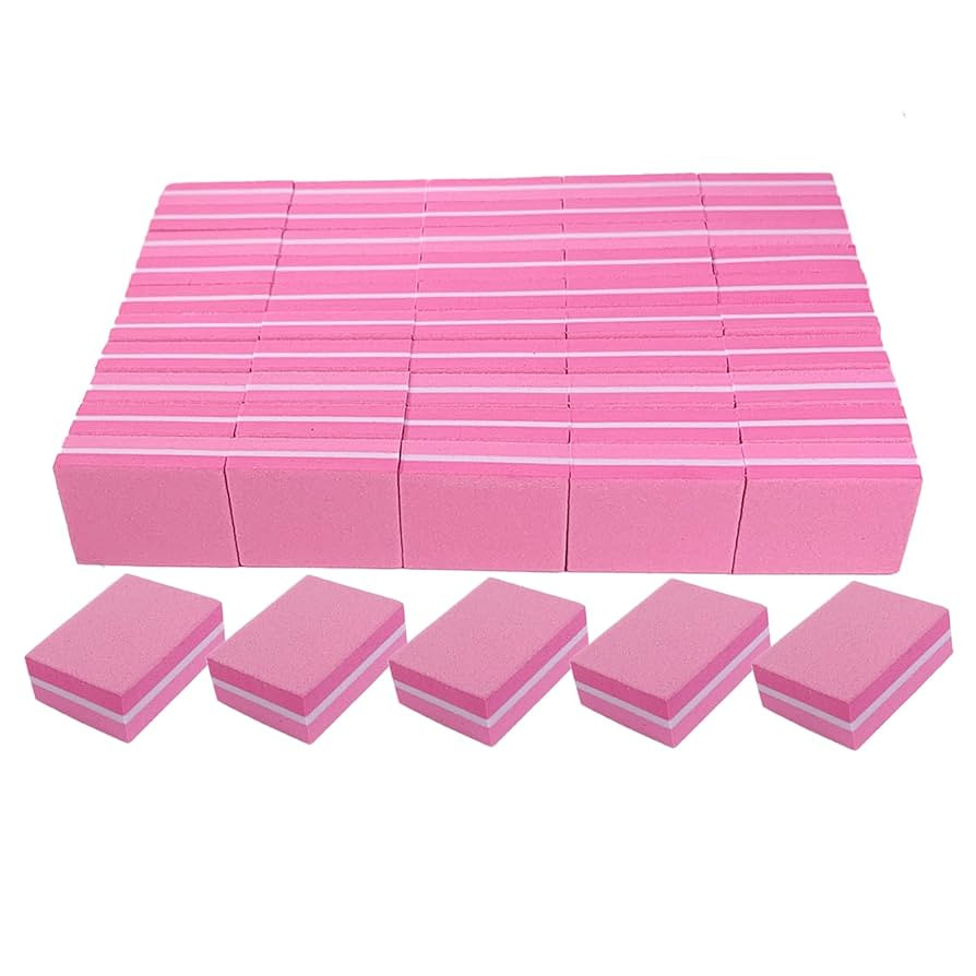 Nail Buffers (50 Pack), Mini Buffer Block Nail File for Acrylic Nails and Natural Nails, 100/180 ... | Amazon (US)