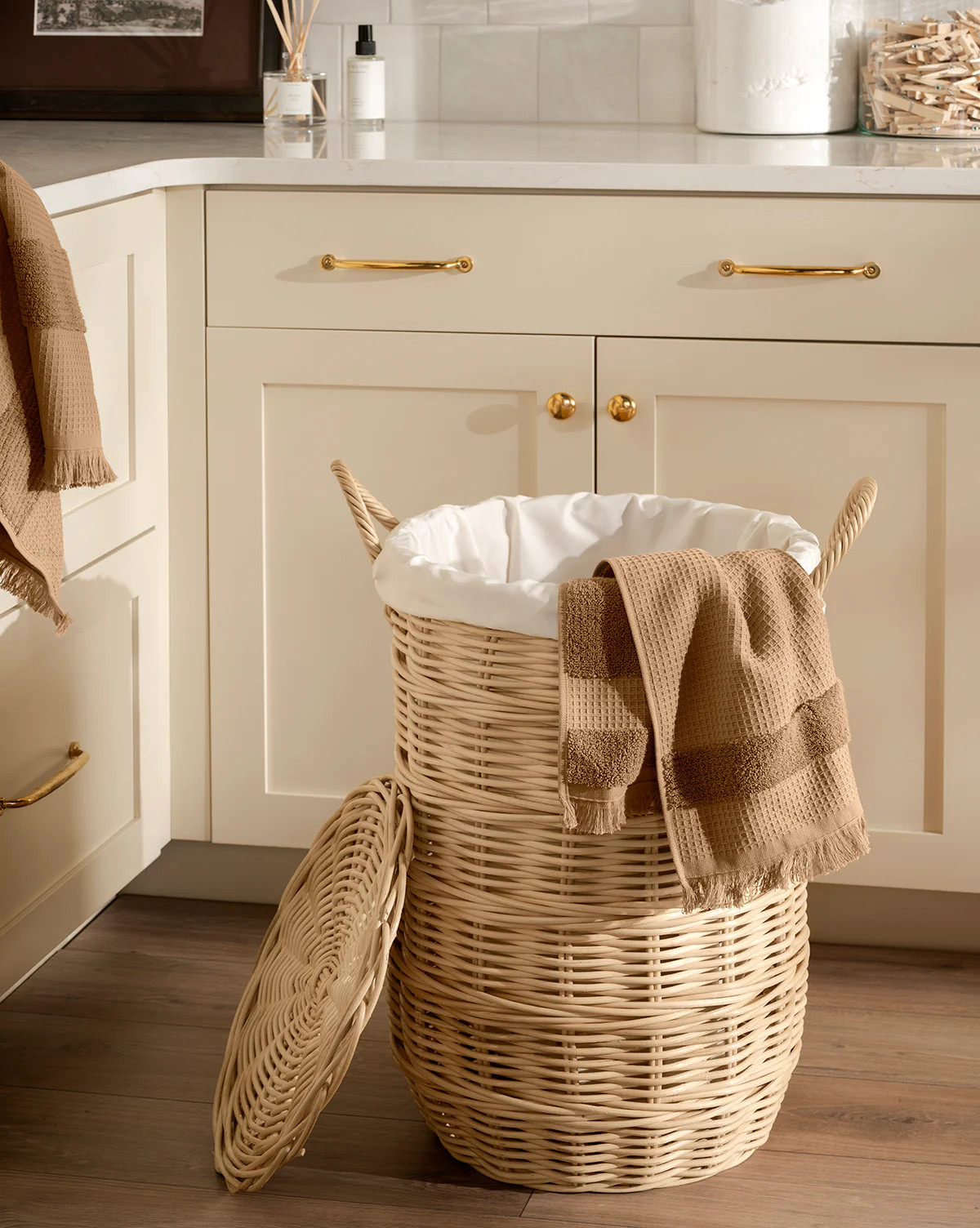Rattan Lidded Laundry Bin | McGee & Co. (US)
