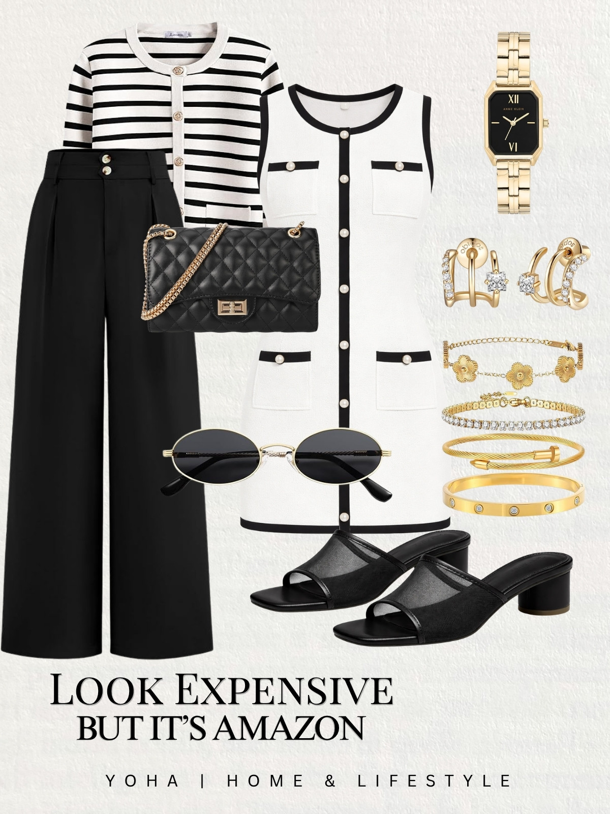 Elevate your look with chic Amazon finds! From elegant sandals and stylish earrings to trendy dresses and a chic watch, these must-haves will keep you looking stylish and sophisticated. Everything linked below for you!🫶 

 #LTKgrwm #LTKootd #LTKSaleAlert
