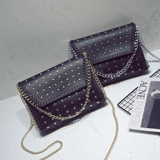 Studded Chain Strap Shoulder Bag | YesStyle (US)