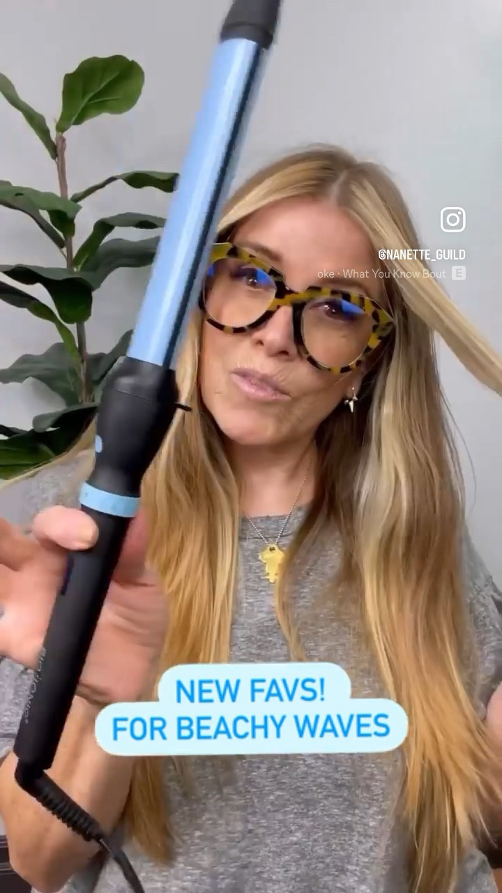 The One Pass Oval Wand by Bioionic is fantastic for creating natural looking elongated waves ! It’s 1.25 size with digital heat settings up to 400 degrees - mine is set at 300. For light lived in clean texture , I’m using Pureology Texture Finishing Spray with its added thermal and color protection! Pro Tip* Twist wand while wrapping hair to avoid any hard bends and to maximize those cool beachy waves ! 

#LTKbeauty #LTKVideo #LTKGiftGuide
