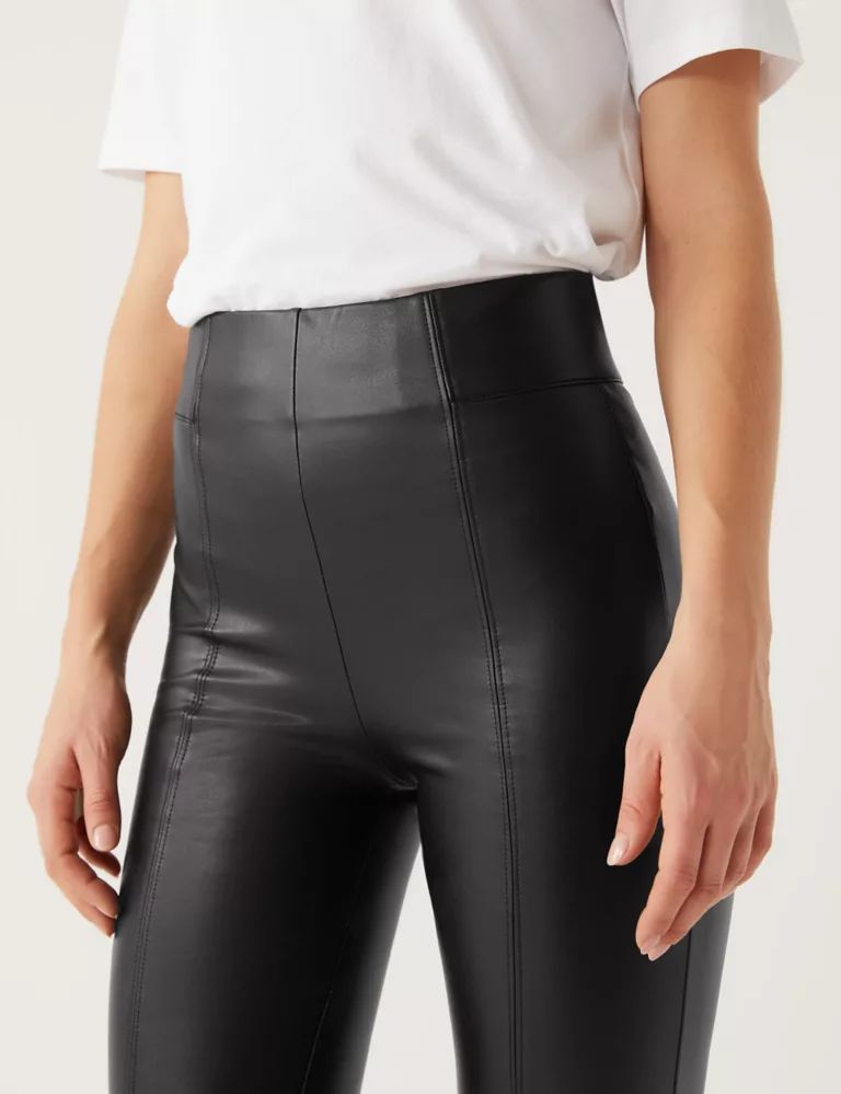 Leather Look High Waisted Leggings | Marks & Spencer (UK)