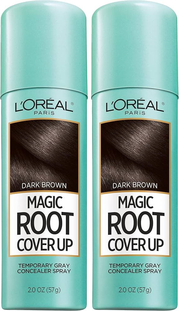 L'Oreal Paris Root Cover Up Temporary Gray Concealer Spray Dark Brown 2 Oz (Pack of 2) (Packaging... | Amazon (US)
