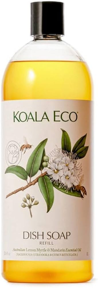 Koala Eco Dish Soap - with Australian Lemon Myrtle & Mandarin Essential Oil - 34oz | Amazon (US)