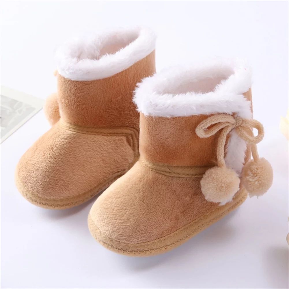 Actoyo Toddler Boots Winter Baby Girl Shoes Soft Sole Anti-Slip Warm Snow Boots Prewalker Shoes B... | Walmart (US)