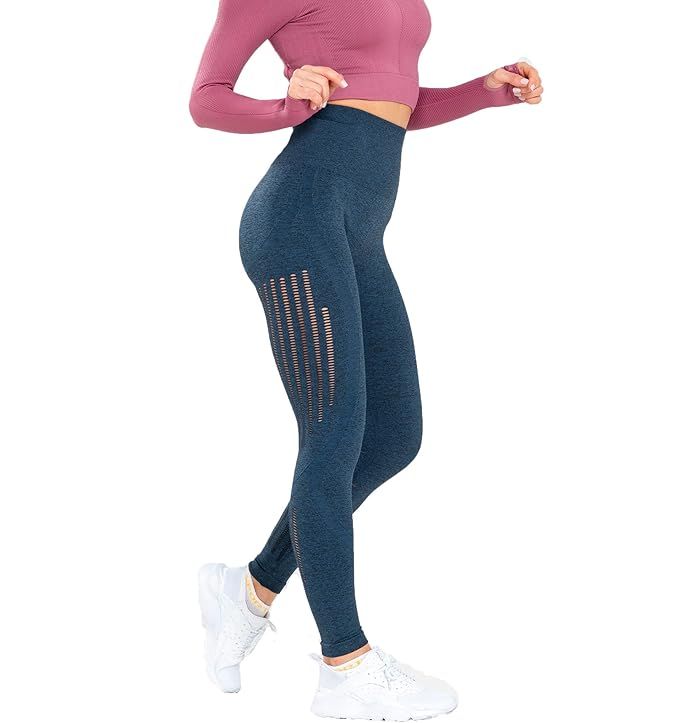 Women’s High Waist Seamless Leggings Ankle Yoga Pants Squat Proof Workout Tight | Amazon (US)