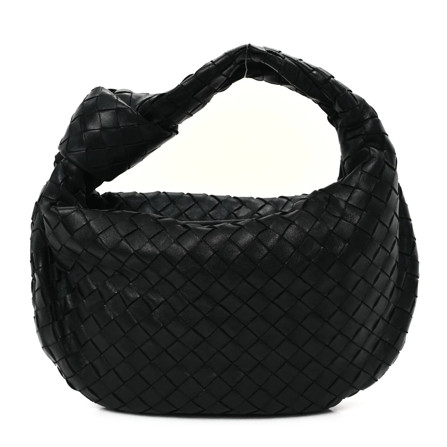Bottega Veneta Nappa Intrecciato Teen Jodie Hobo Black 1659251 | FASHIONPHILE (US)