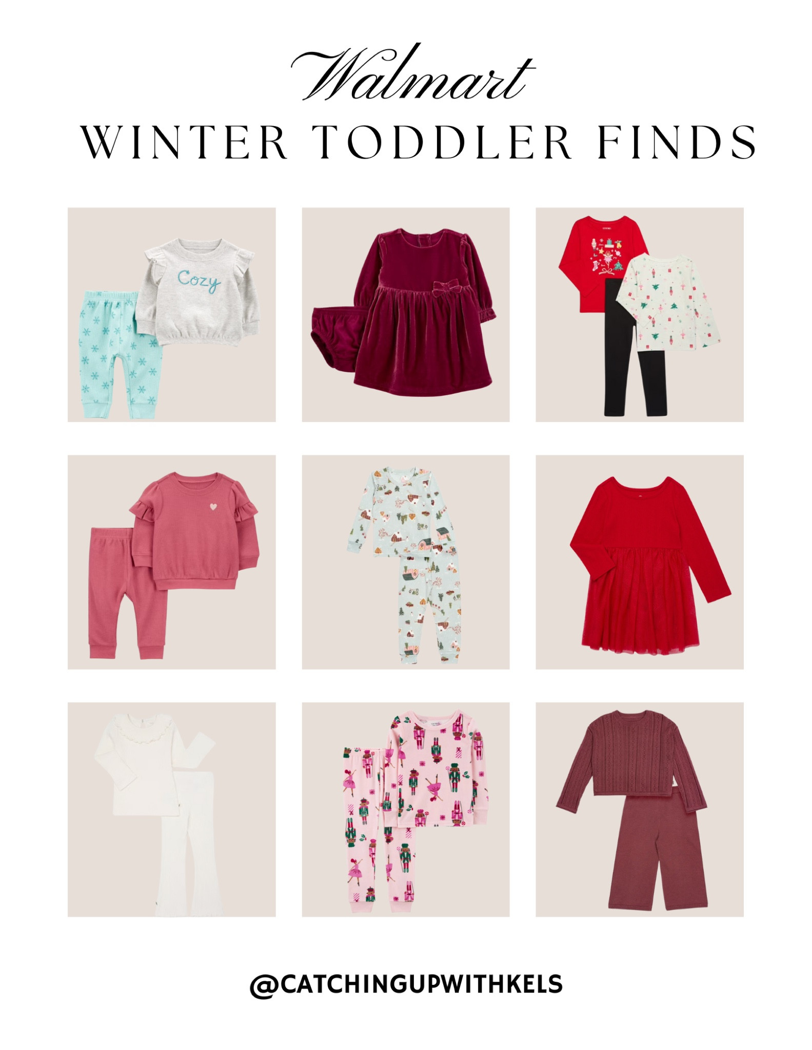 Affordable and adorable winter essentials for your toddler! ❄️💕 From cozy pajamas to festive dresses, these Walmart finds are perfect for the season. Stock up on holiday outfits your little one will love! Shop these budget-friendly options now. #WalmartFashion #WinterToddlerStyle

#LTKKids