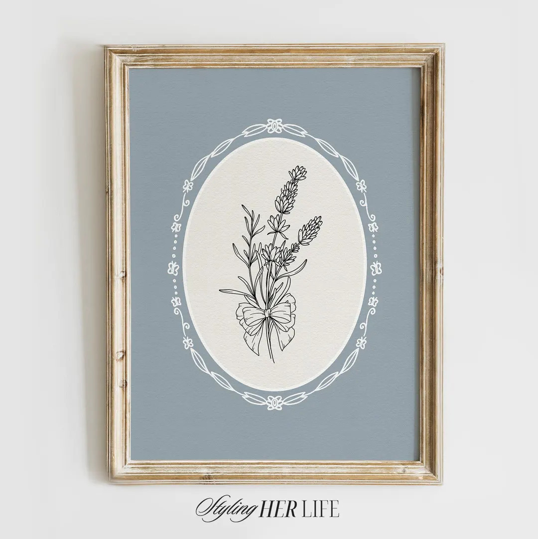 Vintage Wildflower Art Print, Cottagecore Print, Vintage Nursery, Boys Nursery, Baby Girl Nursery... | Etsy (US)