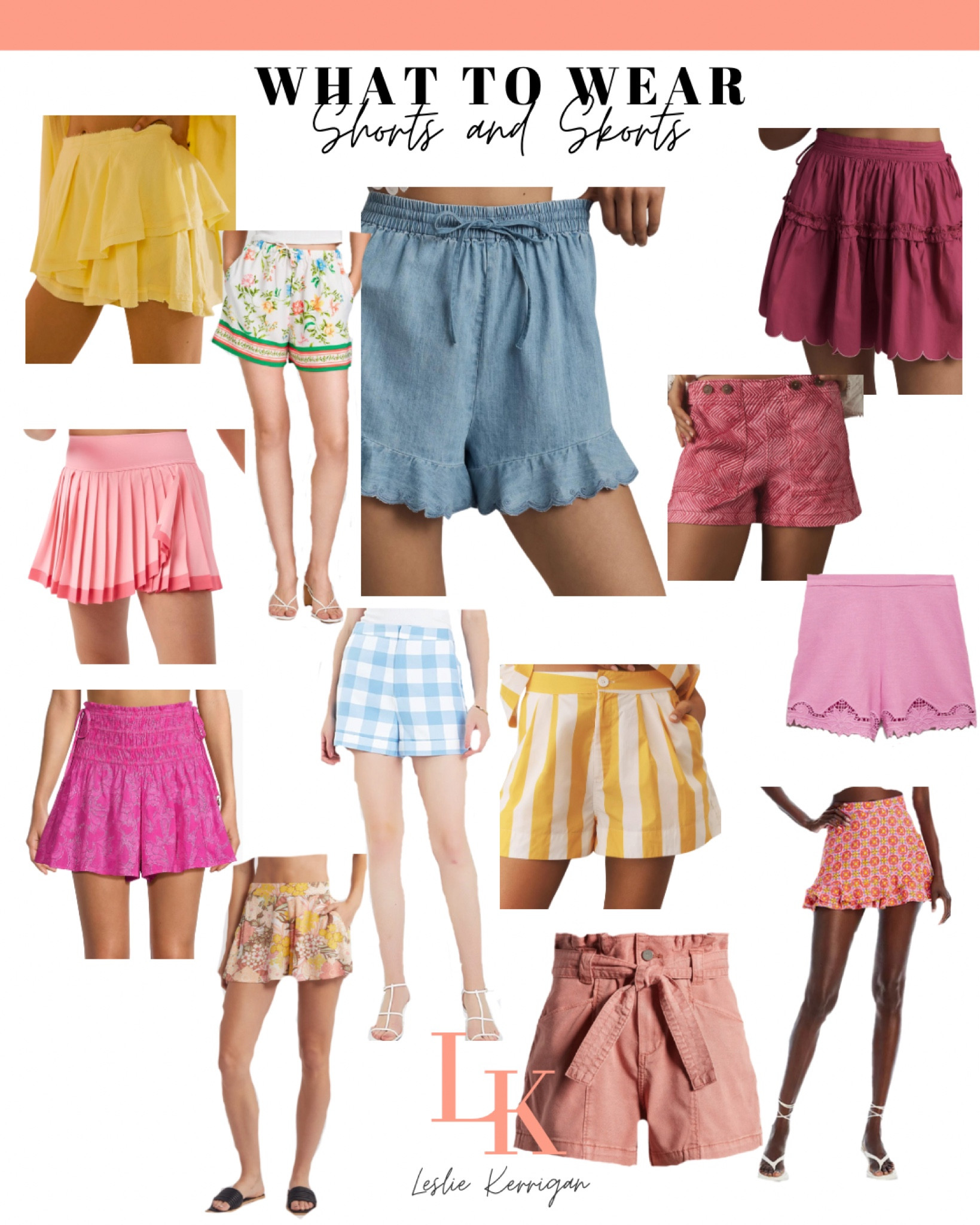This is for moms with daughters who will be rushing this fall!  First round is usually a tshirt from rush recruitment and you will need to pair it with bottoms!  Shorts and skirts are perfect for this! 

Shorts, skirts, summer shorts, summer skorts, rush outfit 