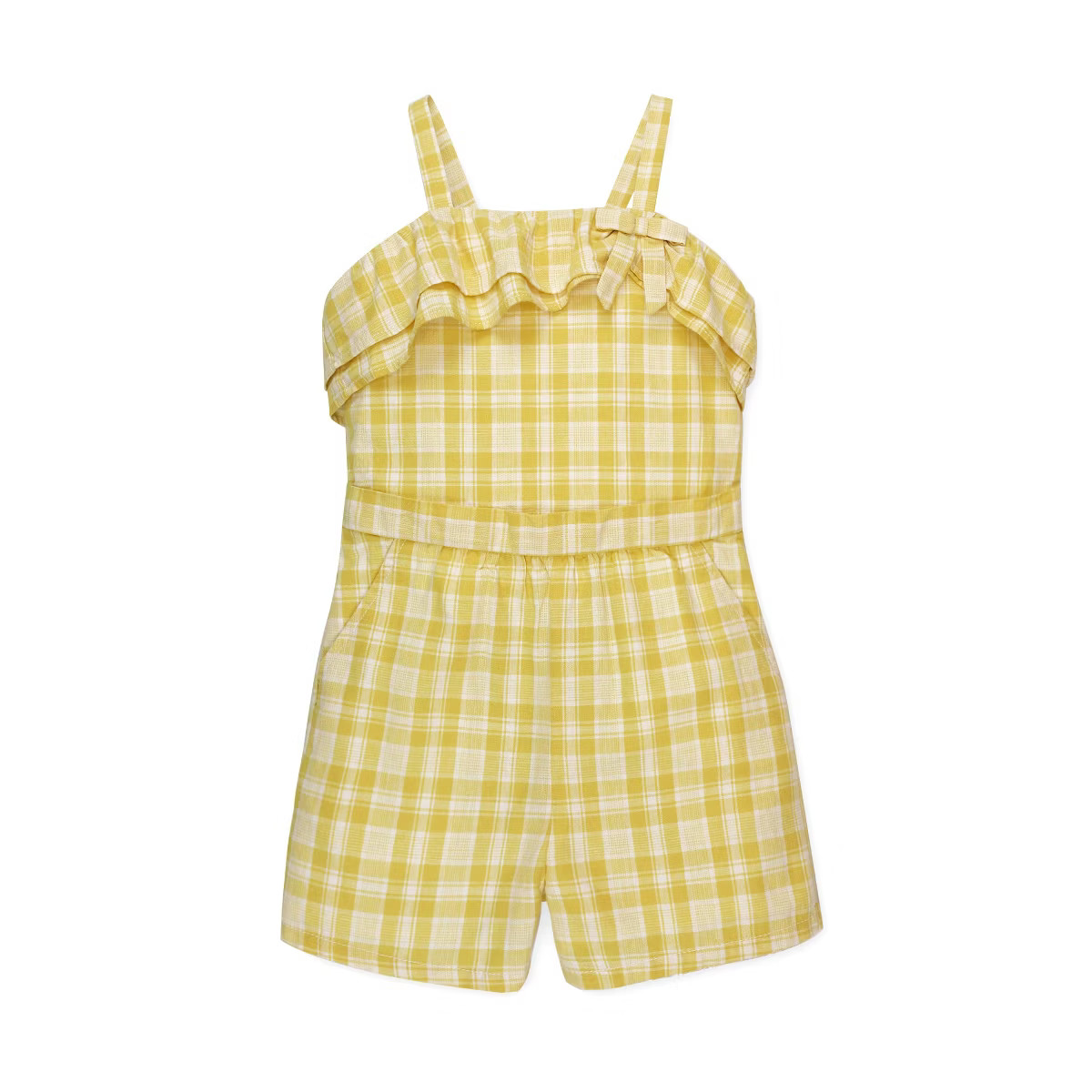 Hope & Henry Girls' Ruffle Edge Romper, Kids | Target