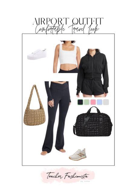 Comfortable and cute + affordable airport / travel outfit! 



Flare leggings, workout top, cropped sweatshirt, zip up hoodie, quilted bag, weekender bag, sneakers, airport outfitt

#LTKtravel #LTKfindsunder50 #LTKstyletip