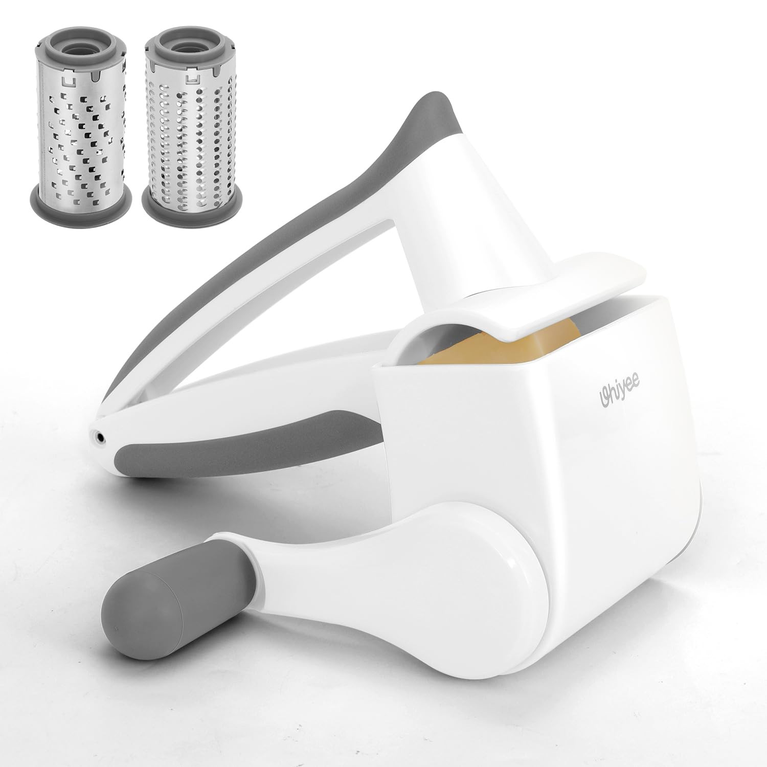 Cheese Grater Hand Crank, UHIYEE Patented Rotary Parmesan Cheese Grater Cheese Shredder Handheld ... | Amazon (US)