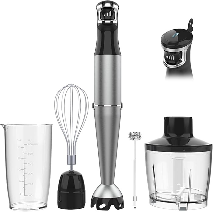 Immersion Blender Handheld Corded Hand Blenders Set 1100W, Trigger Variable Speed 5 in 1 Stick Em... | Amazon (US)