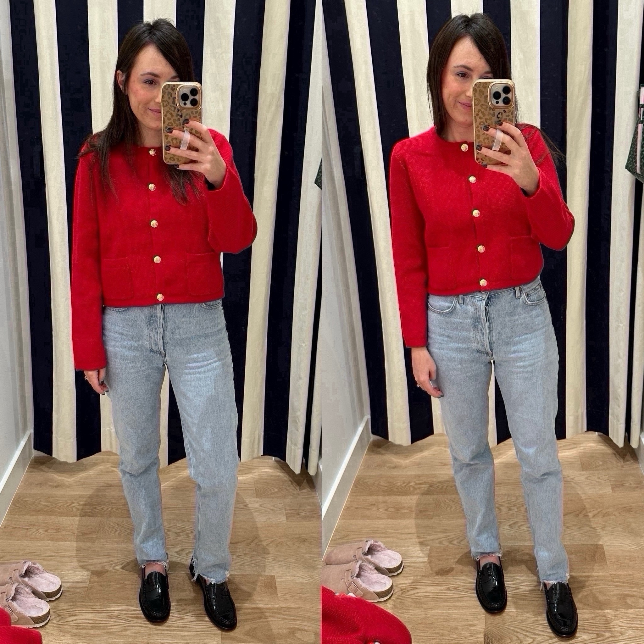 J crew lady cardigan - small on left, xs on right. I prefer the size small over the xs! 



#LTKStyleTip #LTKFindsUnder100 #LTKSeasonal